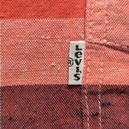 Chemise Levi's à Carreaux Rouge Blanc Bleu - Effet Lin Manches Longues T.XL