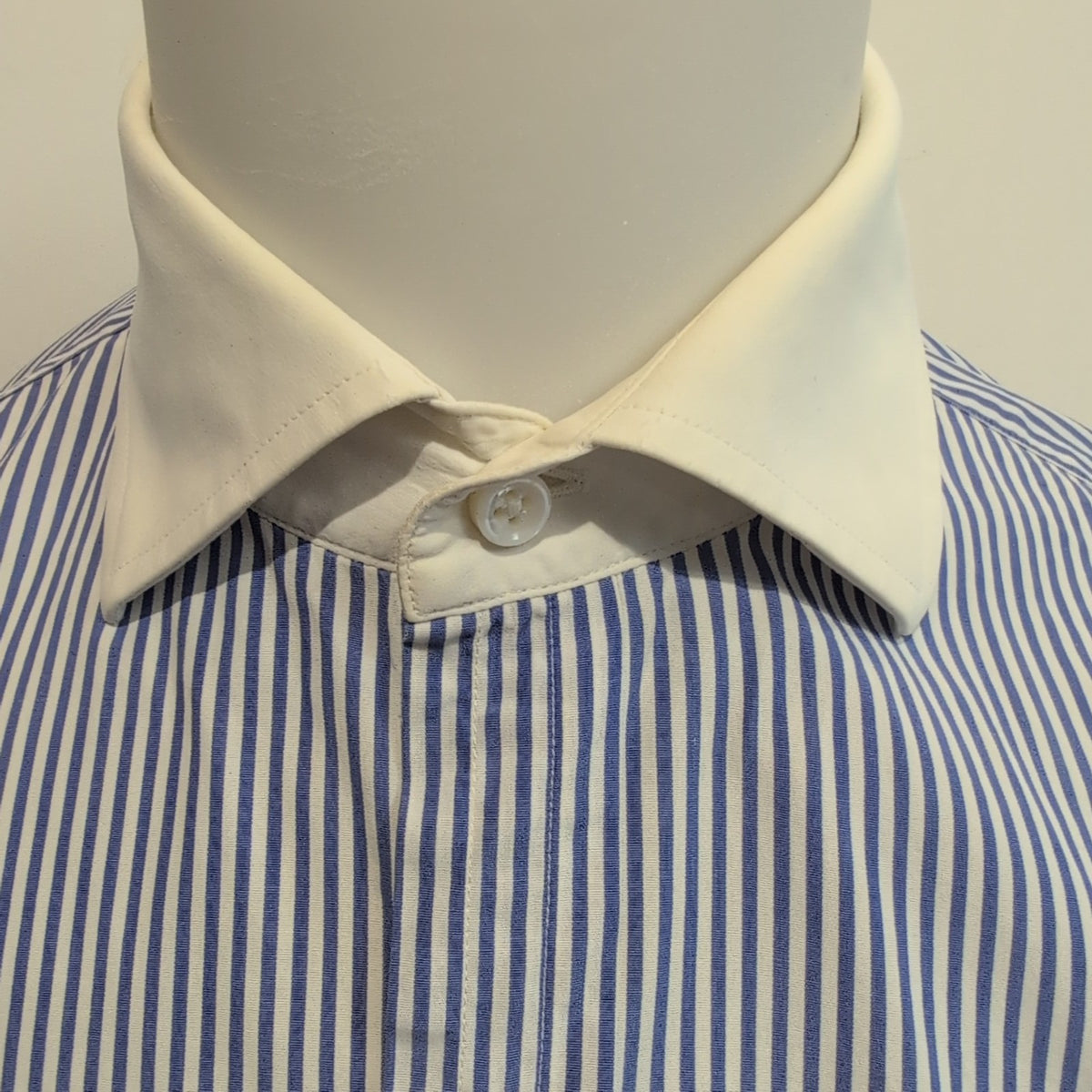 Chemise Polo Ralph Lauren Made Italy L XL Rayures Lilas Vintage manches longues