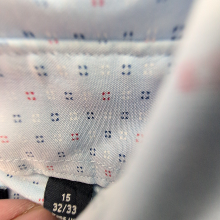 Chemise Tommy Hilfiger Slim Fit Bleu Ciel motif Micro Points 1 Poche - T.M