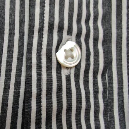 Chemise Ralph Lauren Slim Fit XS Noir Rayures Sans Logo Coton Poche
