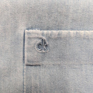 Chemise Calvin Klein bleue jean slim fit taille M #205e