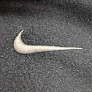 Sweat à Capuche Nike Vintage Noir - Logo Brodé - Coton Épais - Taille S