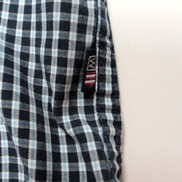 Wrangler Chemise Manche Courte Bleu Marine Petits Carreaux 2XL Une Poche