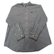 Chemise CHAPS bleu marine à carreaux taille M #179e
