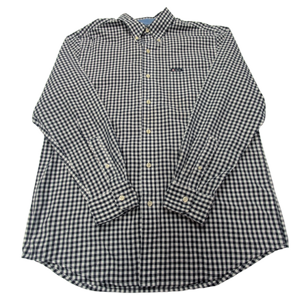 Chemise CHAPS bleu marine à carreaux taille M #179e