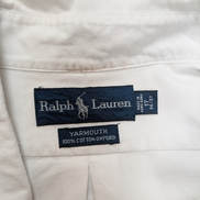 Chemise Polo Ralph Lauren Shirt Yarmouth XL XXL Oxford Blanche Logo Button Down