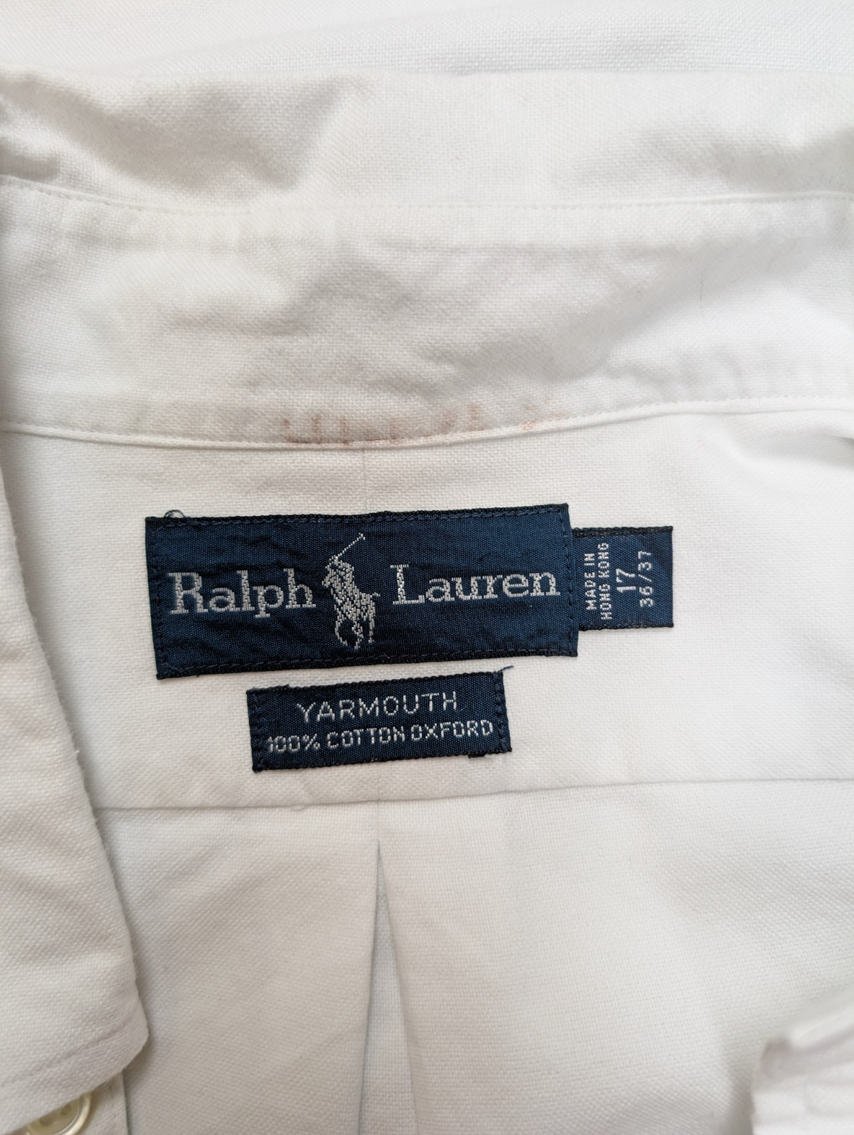 Chemise Polo Ralph Lauren Shirt Yarmouth XL XXL Oxford Blanche Logo Button Down