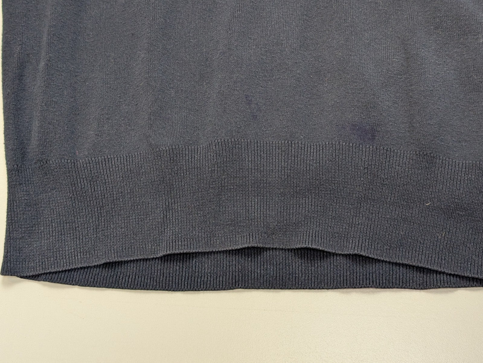 Pull Fin Polo Ralph Lauren Bleu Marine Col V Taille L Logo Rouge | 544WSR