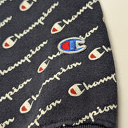 ➜ Sweat à Capuche Champion Vintage - Motif Multi-Logo All-Over - Taille L