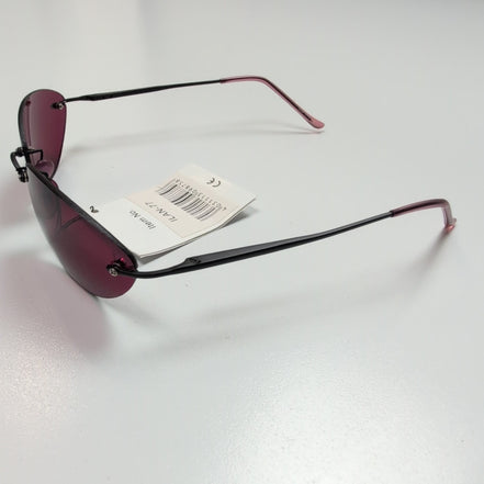 Lunettes de soleil Y2K Branche fine Sans Monture Ovale Bordeaux