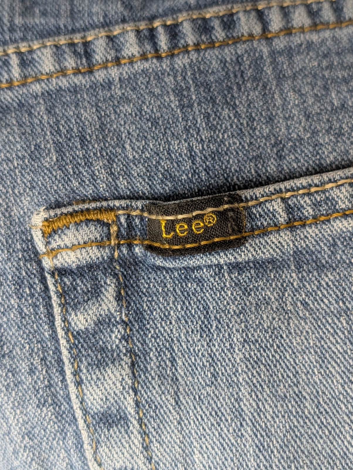 Jean Lee Homme Bleu Patiné Stretch W38 L29 Vintage Original Denim
