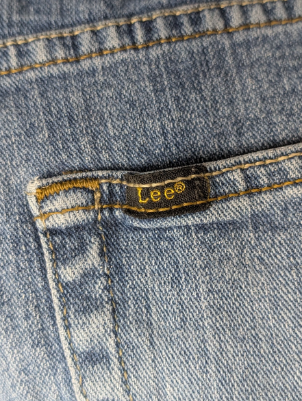 Jean Lee Homme Bleu Patiné Stretch W38 L29 Vintage Original Denim
