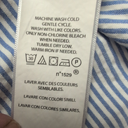 Chemise Ralph Lauren S Bleue Rayures Logo Bleu Manches Courtes