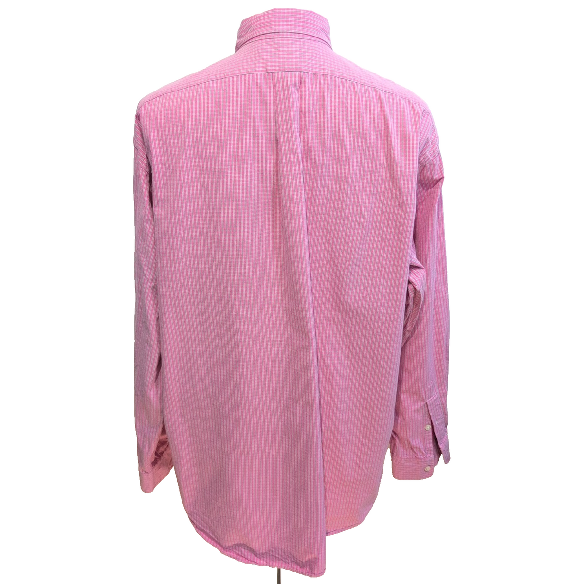 Chemise Ralph Lauren Blake XXL rose carreaux logo noir 100% coton