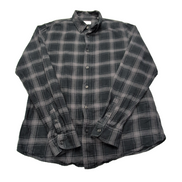 Chemise Cotton & Co en flanelle noire à carreaux taille S