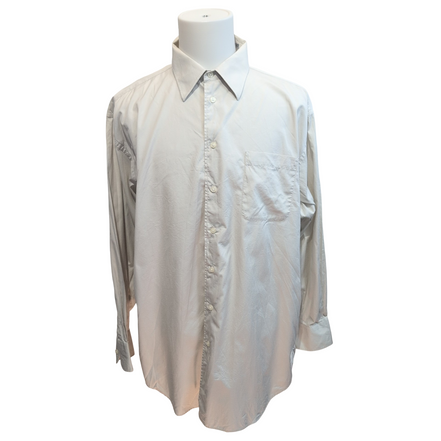 Chemise Nautica XL XXL Crème 100's Coton Hong Kong Poche Unie manches longues