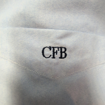 Chemise L.L. Bean bleu uni taille L/XL #162e