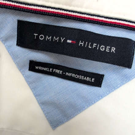 Chemise Tommy Hilfiger Blanche Coton Col Classique Taille XL