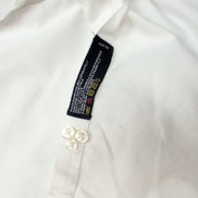 Chemise Nautica Vintage Oxford Blanc Uni M 100% Coton manches longues