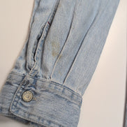 Chemise Levi's XL Jean Bleu 100% Coton 2 Poches Boutons Métal Logo