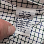 Chemise Ralph Lauren L Carreaux Bleu Vert Logo Bleu Marine Coton