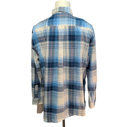 Chemise FYNCH-HATTON à Carreaux avec Poche Manches Longues - Taille XXL