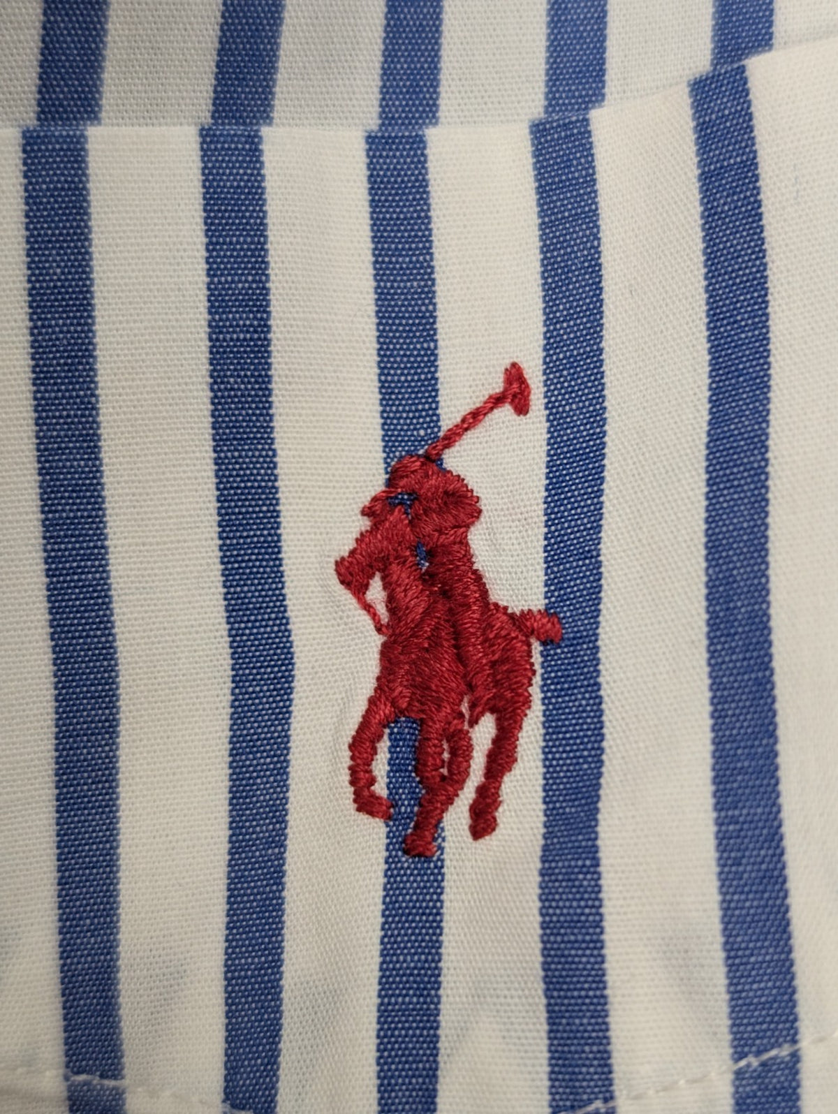 Chemise Ralph Lauren Golf Tilden XXL 3XL Rayures Bleues Shirt Button Down