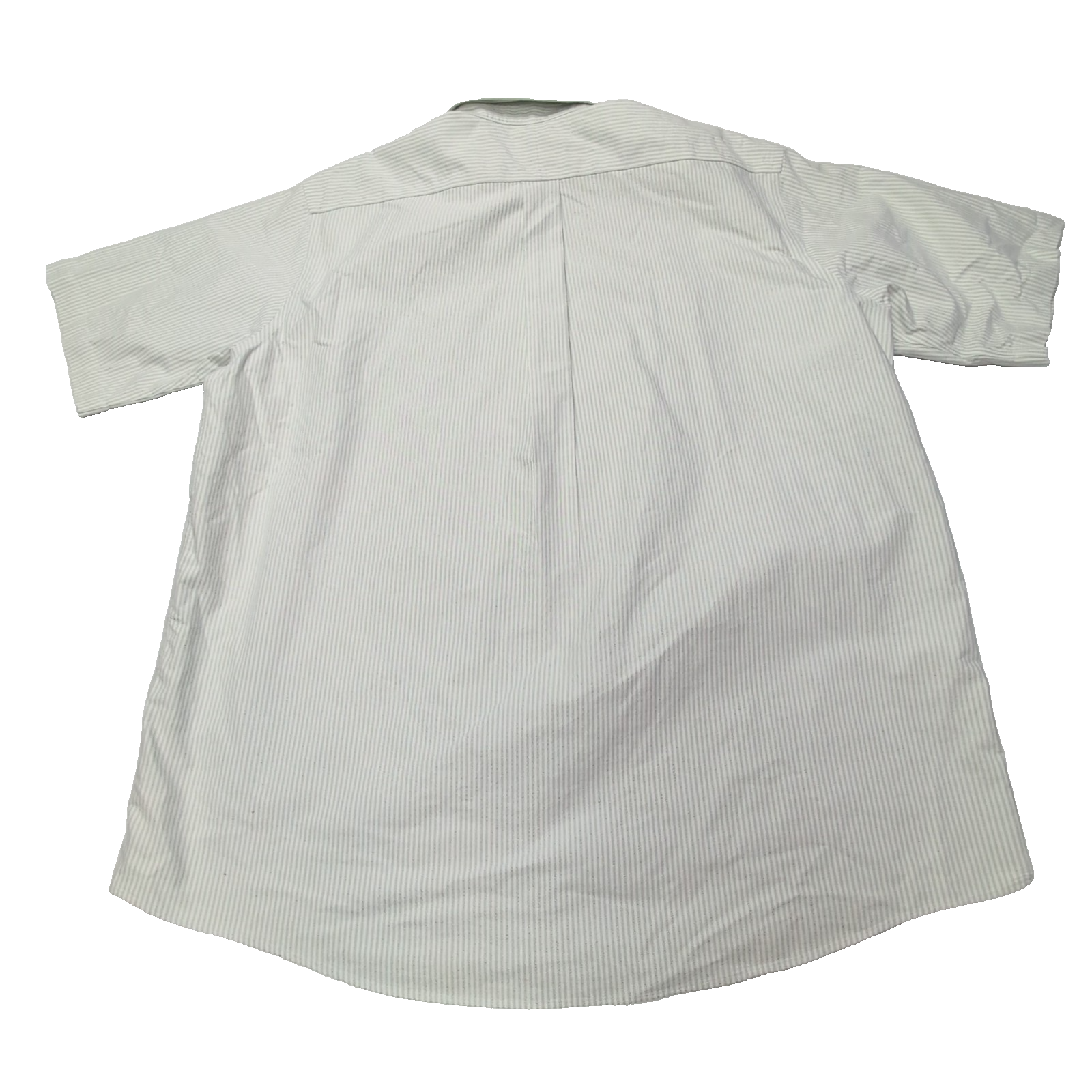 Chemise L.L. Bean à rayures vertes manches courtes taille XXL #85e