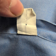 Chemise Ralph Lauren Yarmouth Oxford ML Bleu Uni Logo Bleu Marine Coton