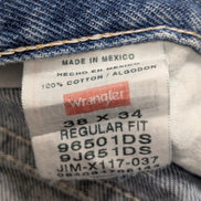 Jean WRANGLER Vintage 🤠 Taille W38 L34 🤠 Regular Fit Bleu - 100% Coton Robuste
