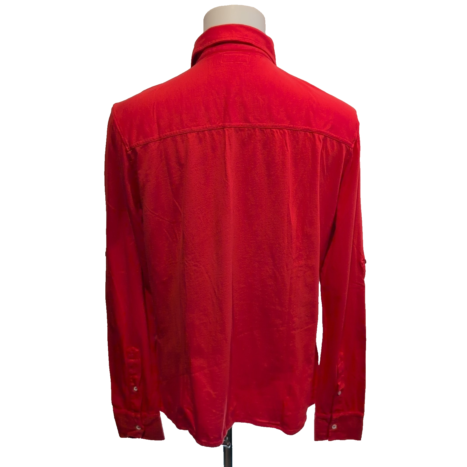 Chemise Les Garçons Faciles L Rouge Jersey Coton Stretch Slim Neuve