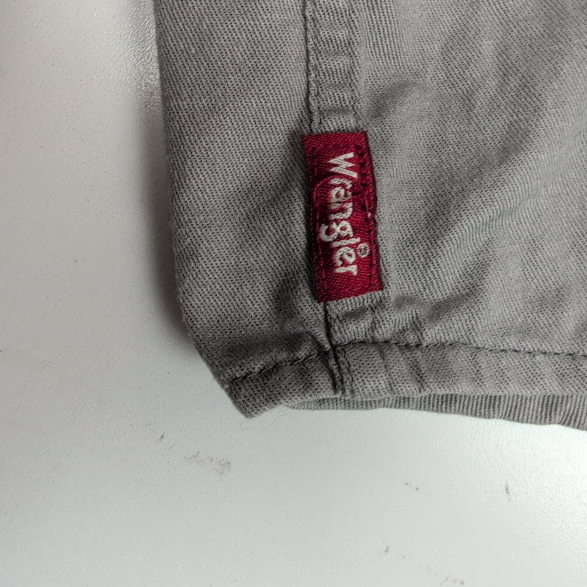 Chemise Wrangler Grise Manches Courtes 2 Poches Taille L