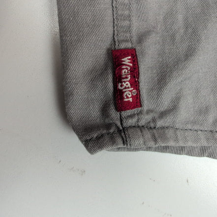 Chemise Wrangler Grise Manches Courtes 2 Poches Taille L