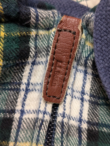 L.L. Bean Flanelle Capuche Zippée Surchemise Veste Bûcheron XL |322S