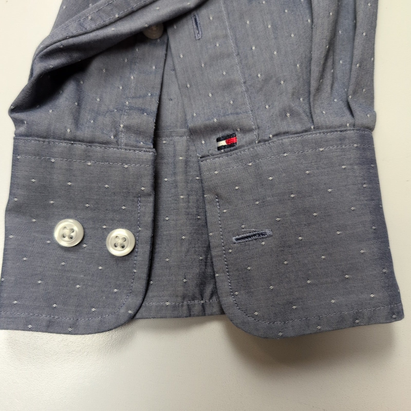 Chemise Tommy Hilfiger Bleu à Motifs Matière Stretch - Taille 2XL/3XL