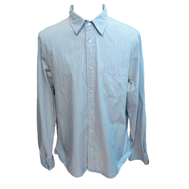 Chemise Polo Ralph Lauren Polo Jeans Company XL Bleu Rayures manches longues