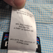 Chemise Patagonia L Bleu Carreaux Nylon Manches Courtes Boutons Pression
