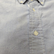 Chemise Pendleton L Bleu Uni Oxford 100% Coton Manches Longues