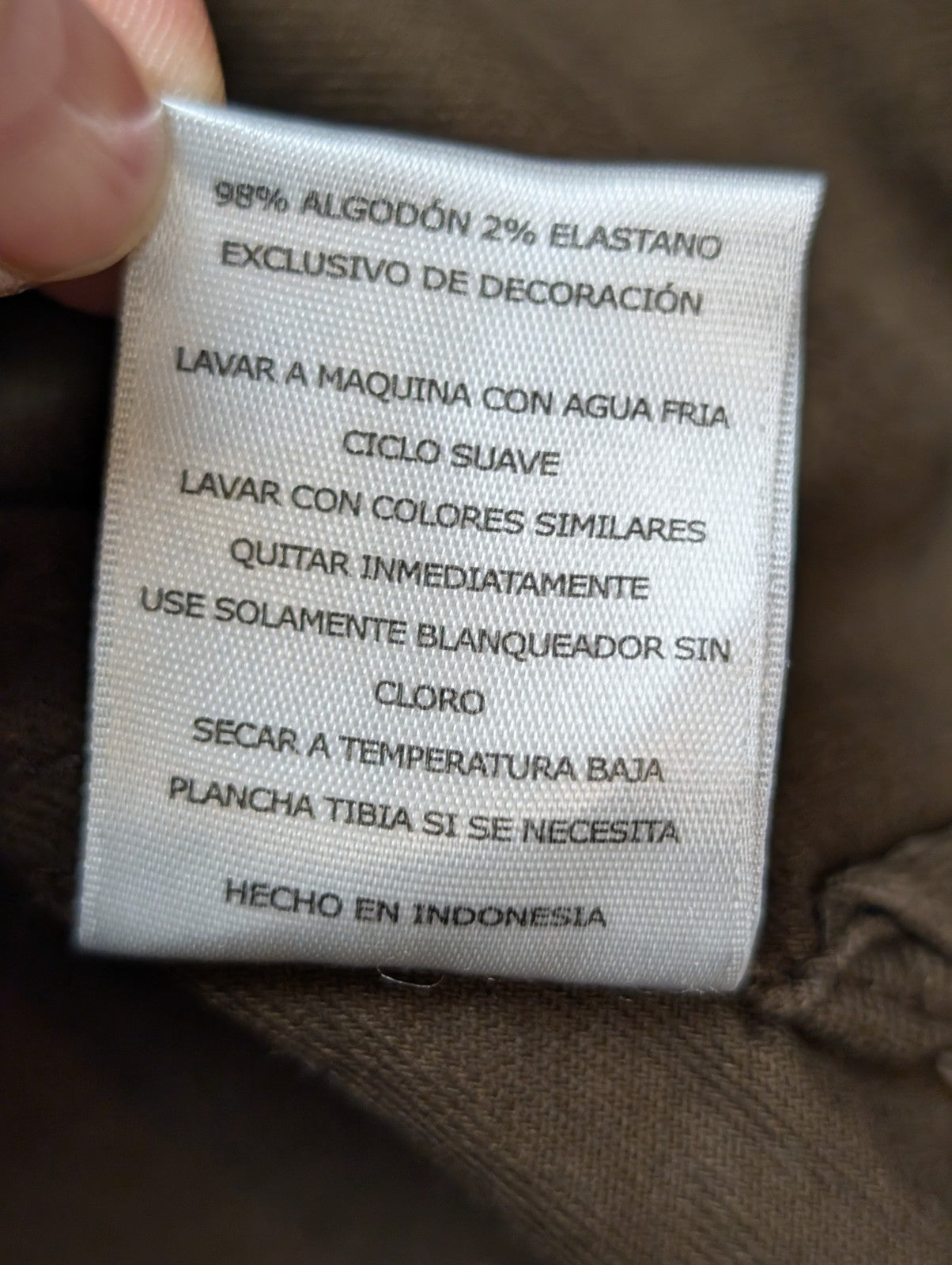 Chemise LEVI'S Marron Coton Stretch Manches Longues - Taille L
