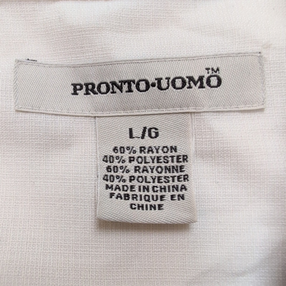 Chemise Hawaïenne Pronto Uomo XL Blanc Marron Rayonne Manches Courtes