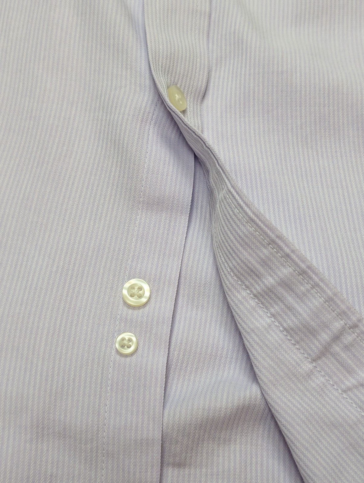 Chemise CHAPS lila violet uni manches courtes taille L Homme