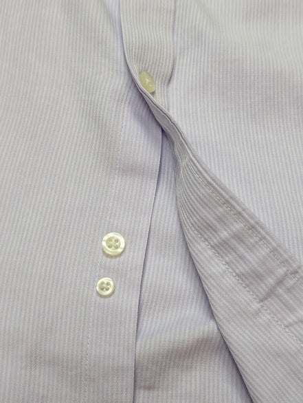 Chemise CHAPS lila violet uni manches courtes taille L Homme
