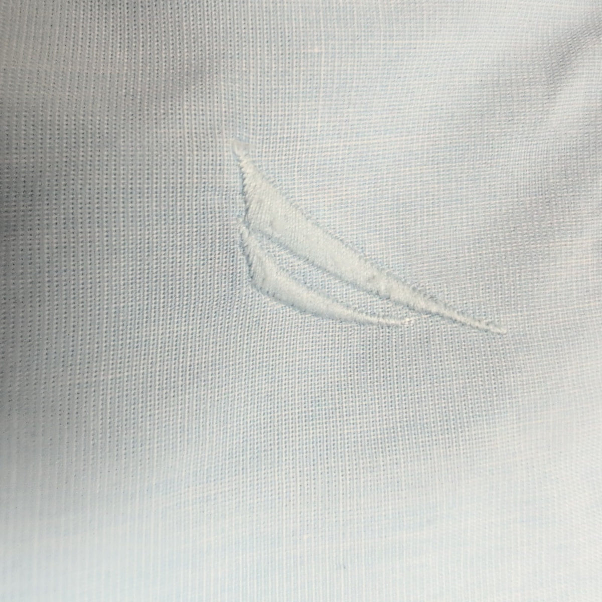 Chemise Nautica Bleu Clair Two Ply 80s Manches Longues Taille XXL 3XL