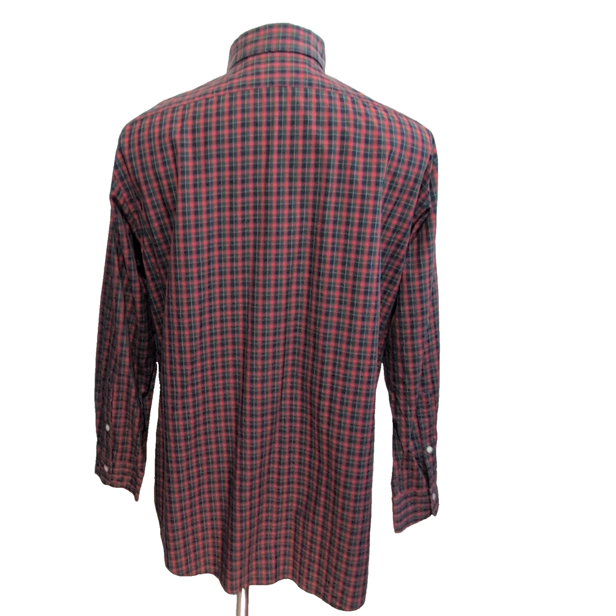 Chemise Polo Ralph Lauren Estate Rouge L XL Two Ply Cotton Carreaux Sans Logo
