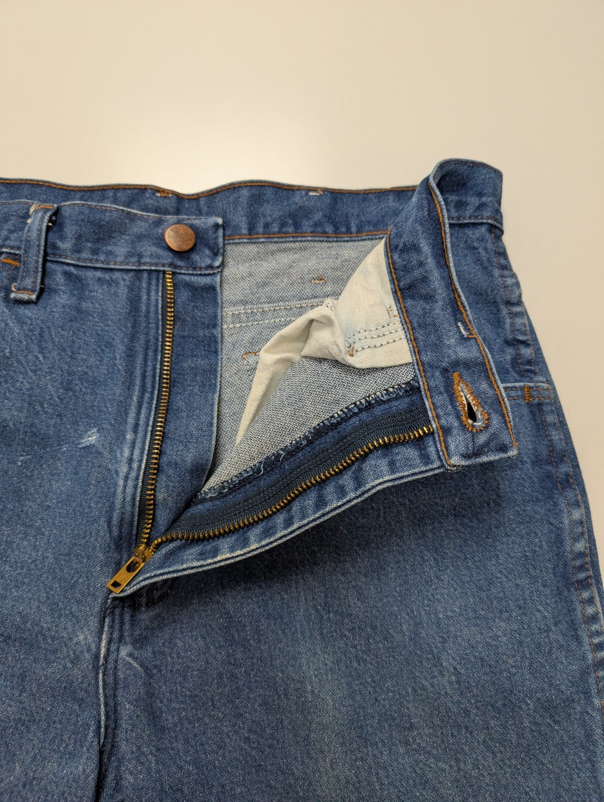 Jean Wrangler Vintage Regular Fit Homme W34 L30 Bleu Denim Classic Straight