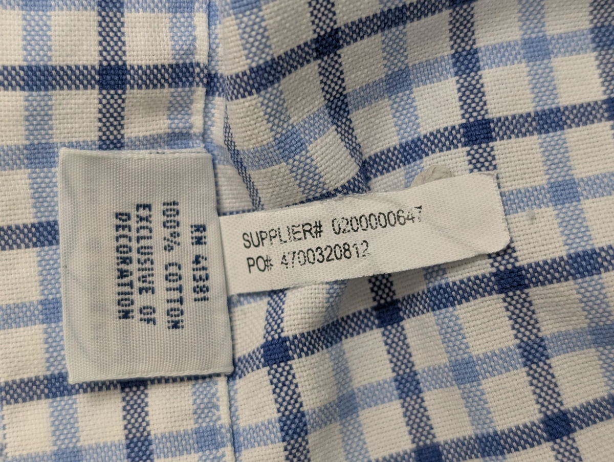 Ralph Lauren Chemise Homme S Bleu Blanc Gingham Manches Longues Logo Bleu Marine