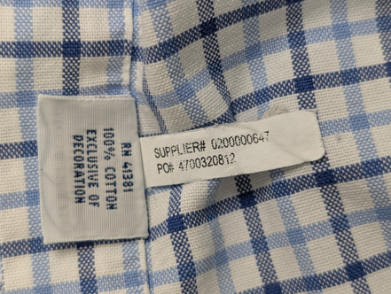 Ralph Lauren Chemise Homme S Bleu Blanc Gingham Manches Longues Logo Bleu Marine