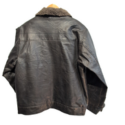 HAWKE & CO - Blouson Aviateur Style G-1 Vintage (Faux Cuir / SKAI) taille S |45c