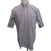 Chemise Ralph Lauren Blake Taille M Mauve Coton Oxford Manches Courtes