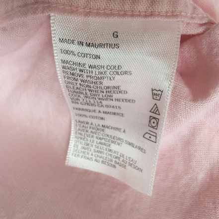 Chemise Nautica L Rose Pâle Made in Mauritius 100% Coton Logo Brodé